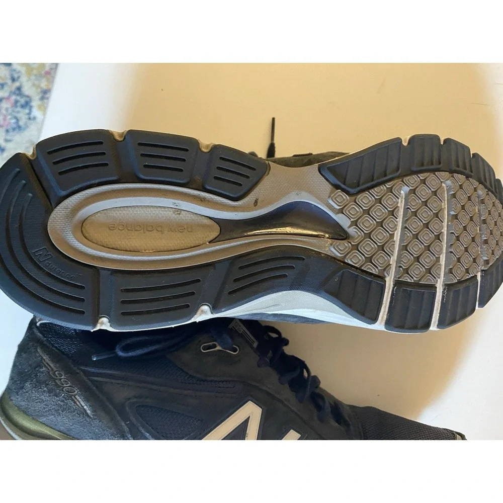 New‎ Balance 990v4 M990NV4 Navy Suede Retails $140 Size 14 Mens  Casual Shoes